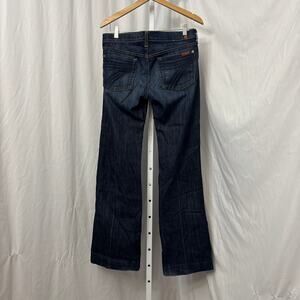 7 For All Mankind Dojo Jeans Womens Size 28 Dark Blue Wash